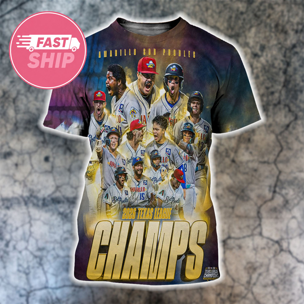 Amarillo Sod Poodles Champions 2026 Texas League T-Shirt Poodles Merch Baseball Fan Gifts 1 - Unicasport Amarillo Sod Poodles Champions 2026 Texas League T-Shirt Poodles Merch Baseball Fan Gifts
