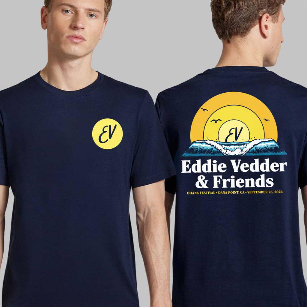 Eddie Vedder Ohana Festival 2026 Merch Event Waves T-Shirt Gifts For Concert Lovers 1 - Unicasport Eddie Vedder Ohana Festival 2026 Merch Event Waves T-Shirt Gifts For Concert Lovers