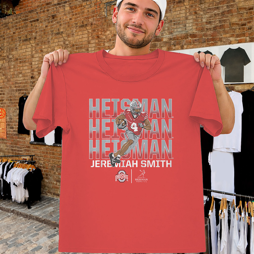 Heisman Shirt Jeremiah Smith #4 Ohio Buckeyes Merch Unique Gifts For Football Fans 1 - Unicasport Heisman Shirt Jeremiah Smith #4 Ohio Buckeyes Merch Unique Gifts For Football Fans