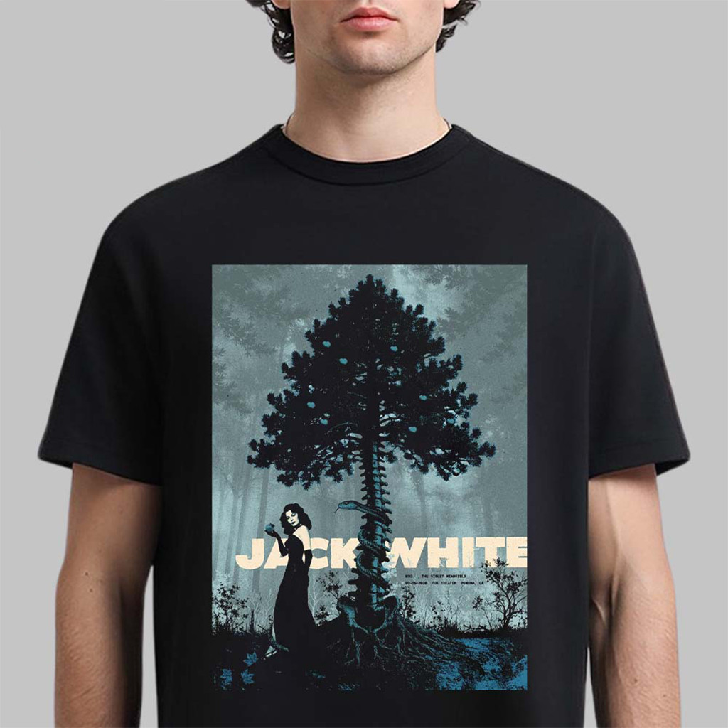 Jack White Pomona CA 2026 Show Poster T-Shirt Jack White Merch Great Gifts For Music Lovers 1 - Unicasport Jack White Pomona CA 2026 Show Poster T-Shirt Jack White Merch Great Gifts For Music Lovers