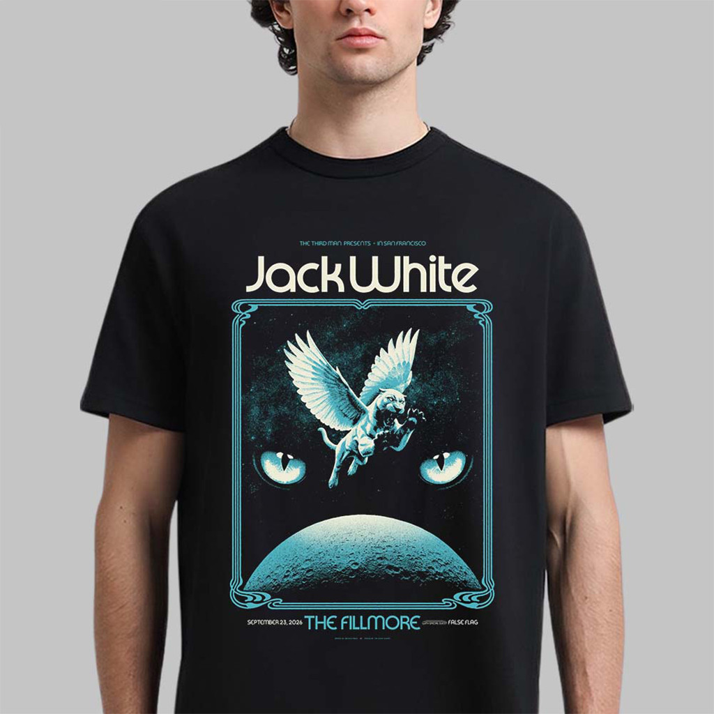 Jack White San Francisco CA 2026 Show Poster T-Shirt Jack White Merch Presents For Music Lover 1 - Unicasport Jack White San Francisco CA 2026 Show Poster T-Shirt Jack White Merch Presents For Music Lover