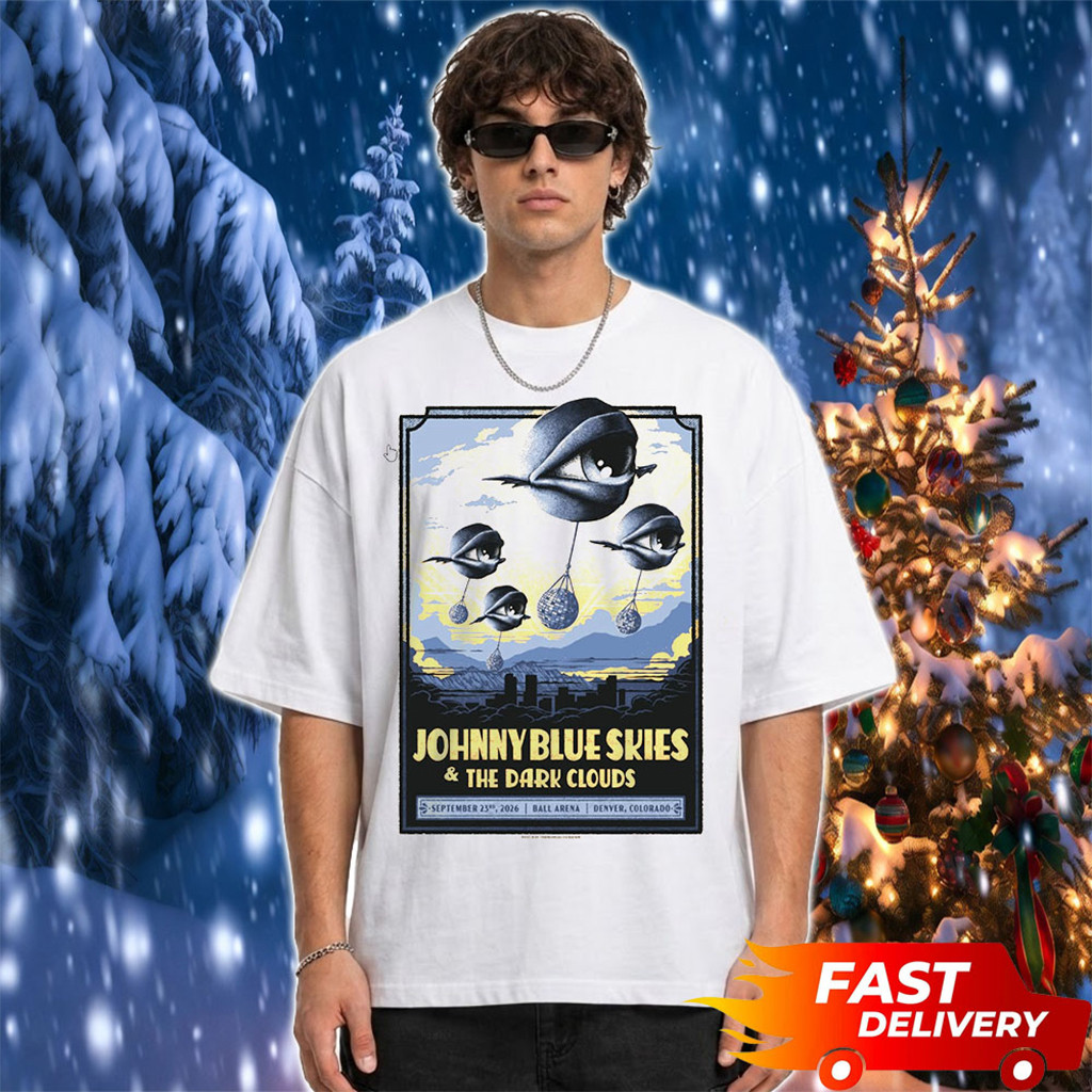 Johnny Blue Skies Denver Colorado Event Poster At Ball Arena On Sept 23 2026 T-Shirt Fan Merch 1 - Unicasport Johnny Blue Skies Denver Colorado Event Poster At Ball Arena On Sept 23 2026 T-Shirt Fan Merch