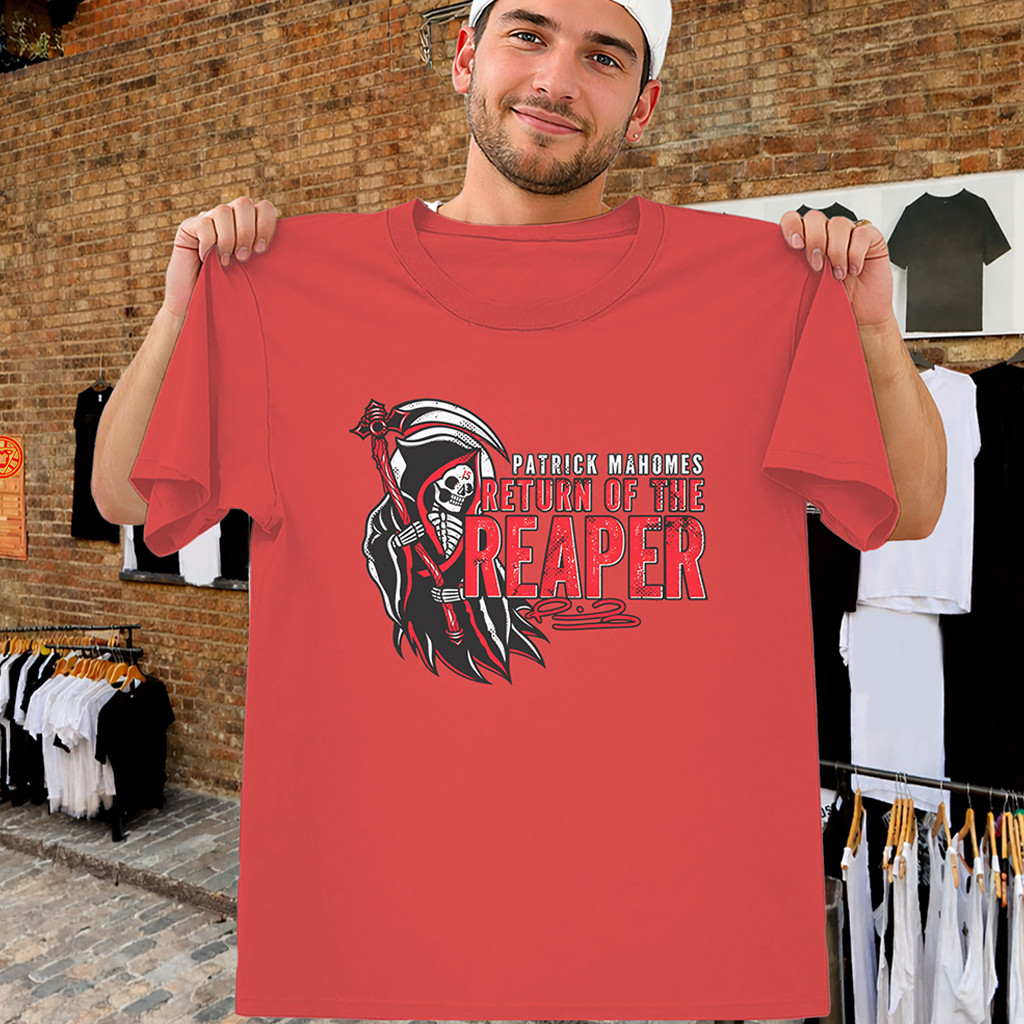 Patrick Mahomes Return Of The Reaper Shirt KC Chiefs Merch Present For Football Fans 1 - Unicasport Patrick Mahomes Return Of The Reaper Shirt KC Chiefs Merch Present For Football Fans