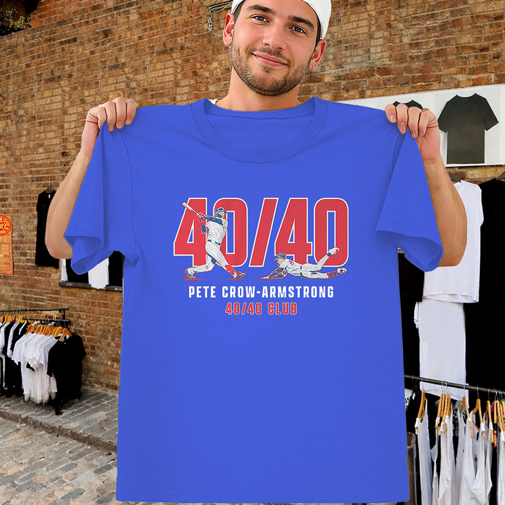 Pete Crow-Armstrong 40 40 Shirt Chicago Cubs Merch Gift Ideas For Baseball Fans 1 - Unicasport Pete Crow-Armstrong 40 40 Shirt Chicago Cubs Merch Gift Ideas For Baseball Fans