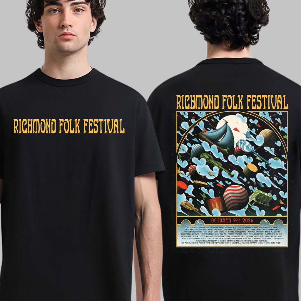 Richmond Folk Festival Merch 2026 Lineup Richmond Virginia October 9 11 T-Shirt Music Fan Gifts 1 - Unicasport Richmond Folk Festival Merch 2026 Lineup Richmond Virginia October 9 11 T-Shirt Music Fan Gifts