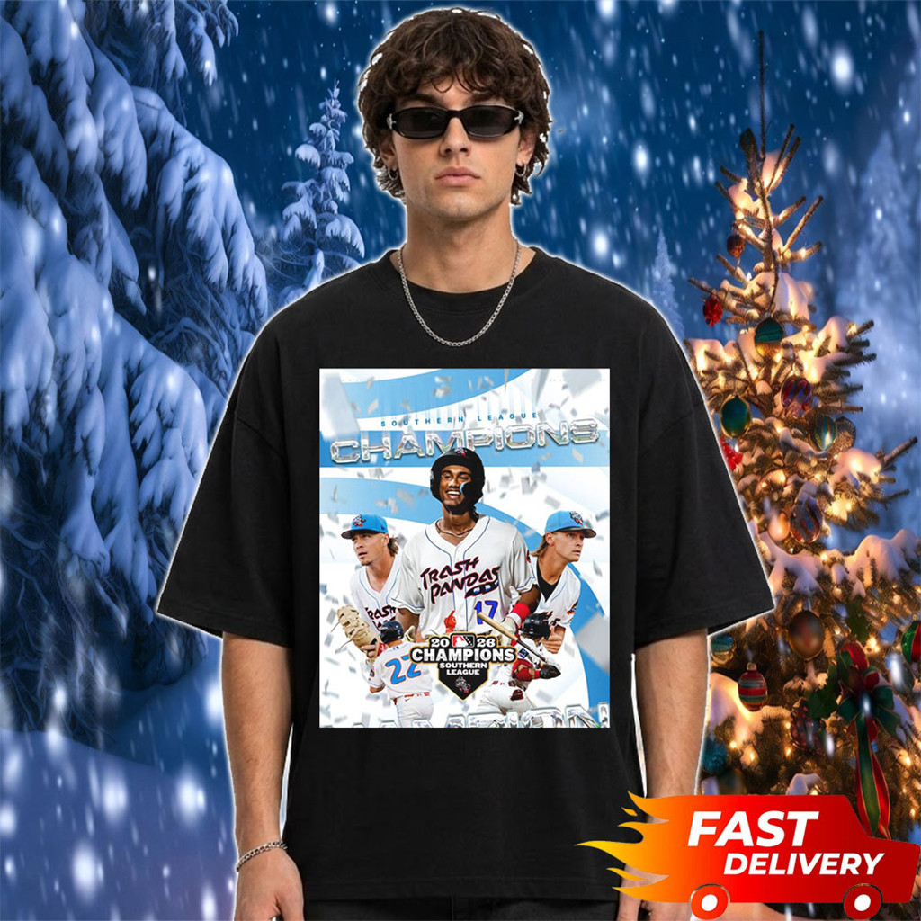 Rocket City Trash Pandas Champions Merch 2026 Southern League Kings Of The South T-Shirt Black 1 - Unicasport Rocket City Trash Pandas Champions Merch 2026 Southern League Kings Of The South T-Shirt Black