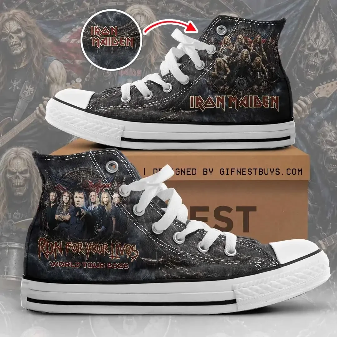 Iron Maiden Merch Run For Your Lives World Tour 2026 Sneakers Music Related Gift Ideas 1 - Unicasport Iron Maiden Merch Run For Your Lives World Tour 2026 Sneakers Music Related Gift Ideas