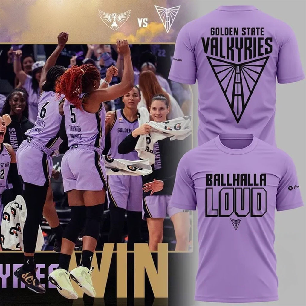 Golden State Valkyries BALLHALLA LOUD 2026 Shirt Valkyries Merch Gifts For Basketball Fan 1 - Unicasport Golden State Valkyries BALLHALLA LOUD 2026 Shirt Valkyries Merch Gifts For Basketball Fan