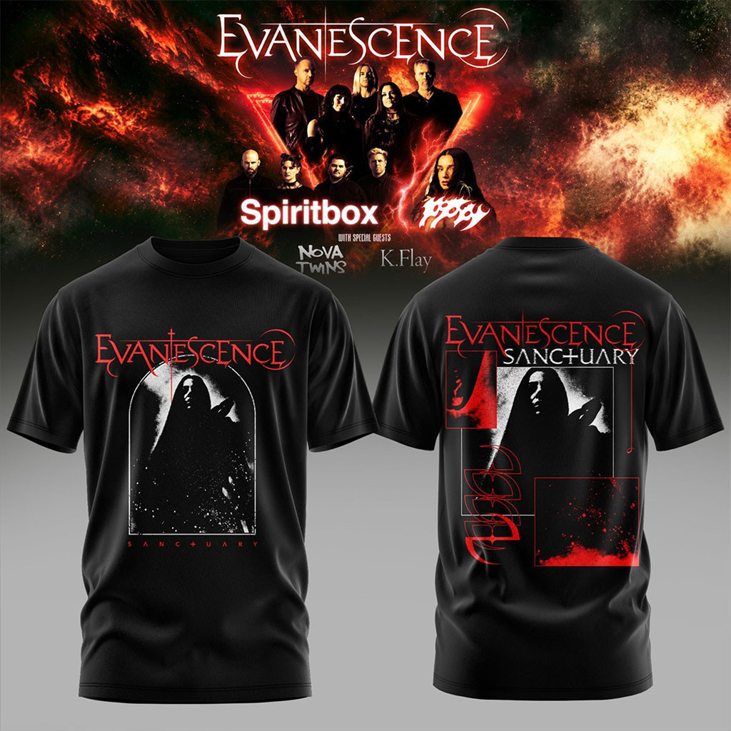 Evnscns Spiritbox Tour 2026 Shirt Evanescence Merch Heavy Rock Tour Clothing Gifts For Fans 1 - Unicasport Evnscns Spiritbox Tour 2026 Shirt Evanescence Merch Heavy Rock Tour Clothing Gifts For Fans