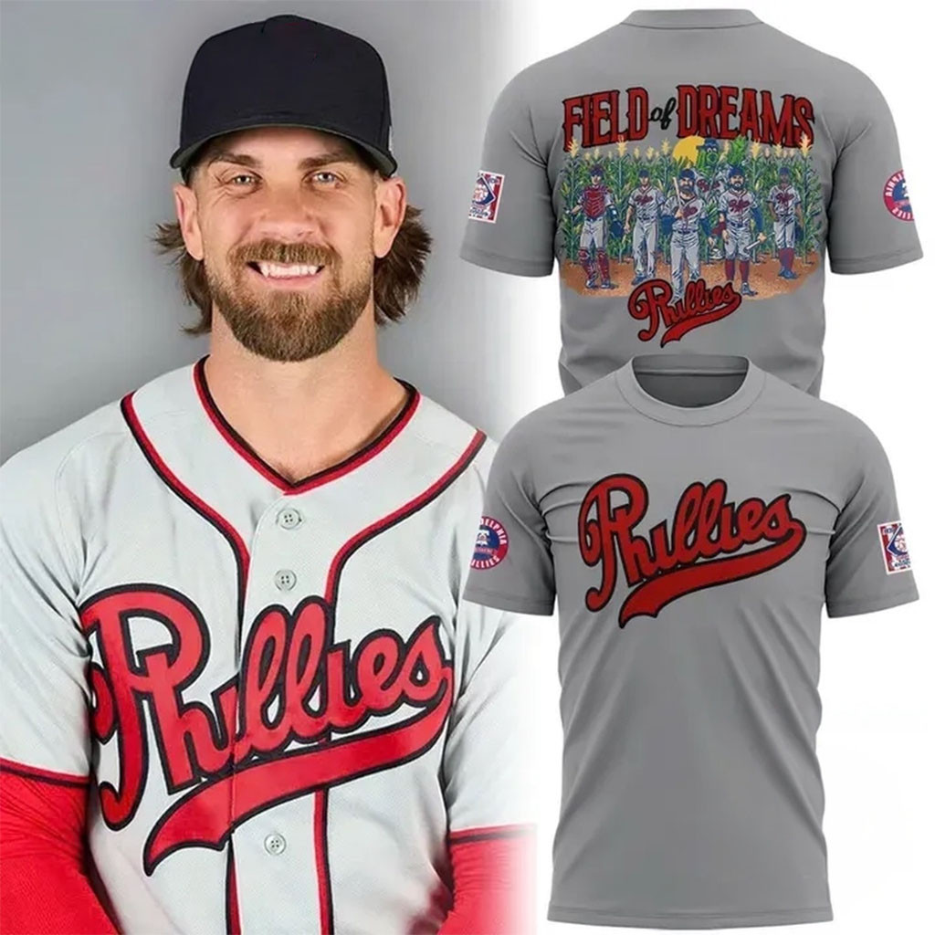 Philadelphia Phillies At Field Of Dreams 2026 Shirt Phillies Merch Best Gifts For Baseball Fans 1 - Unicasport Philadelphia Phillies At Field Of Dreams 2026 Shirt Phillies Merch Best Gifts For Baseball Fans