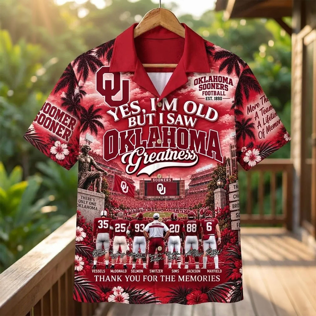 Yes I'm Old But I Saw Oklahoma Sooners Greatness Hawaiian Shirt Oklahoma Sooners Merch Him Gift 1 - Unicasport Yes I'm Old But I Saw Oklahoma Sooners Greatness Hawaiian Shirt Oklahoma Sooners Merch Him Gift