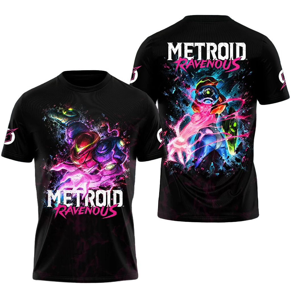 Metroid Ravenous Samus Aran T-Shirt Metroid Merch Best Gifts For Video Game Lovers 1 - Unicasport Metroid Ravenous Samus Aran T-Shirt Metroid Merch Best Gifts For Video Game Lovers
