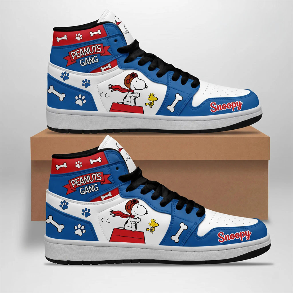 Snoopy High-Top Shoes Peanuts Gang Sneakers Cartoon Lover Gift For Brother 1 - Unicasport Snoopy High-Top Shoes Peanuts Gang Sneakers Cartoon Lover Gift For Brother