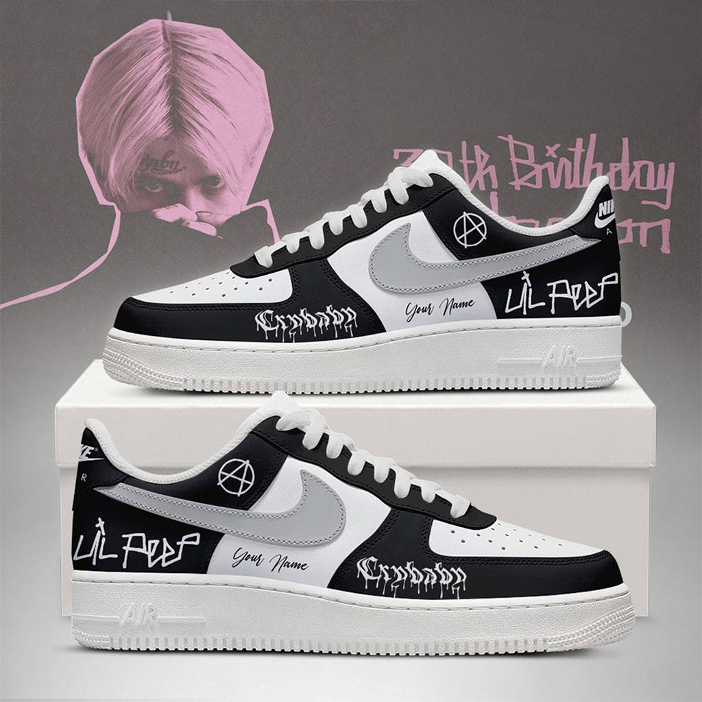 Custom Lil Peep 30th Birthday Celebration 2026 Sneakers CryBaby Shoes Lil Peep Tour Merch 1 - Unicasport Custom Lil Peep 30th Birthday Celebration 2026 Sneakers CryBaby Shoes Lil Peep Tour Merch