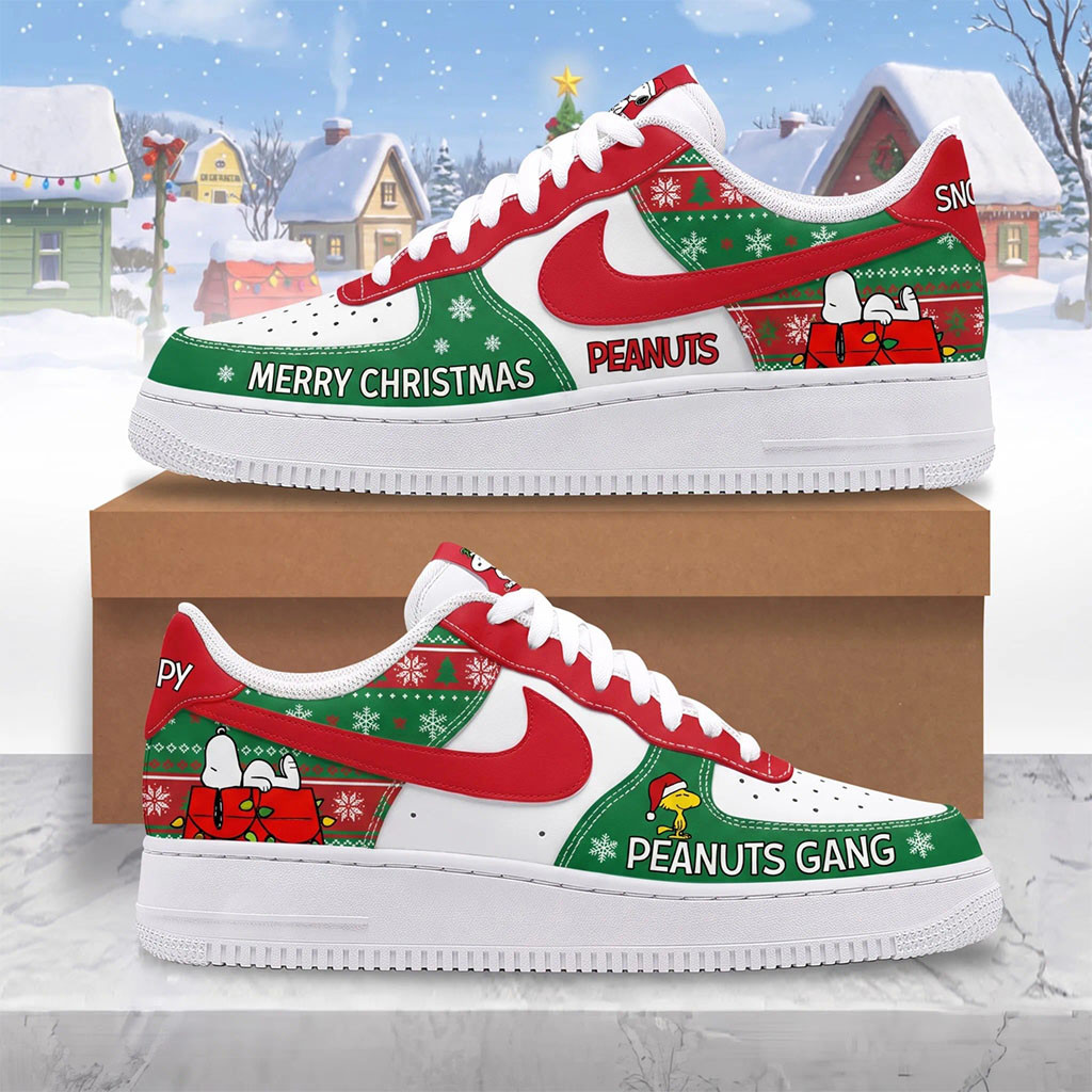 Snoopy Christmas Shoes Peanuts Merry Christmas Sneakers Best Gift For Snoopy Fans 1 - Unicasport Snoopy Christmas Shoes Peanuts Merry Christmas Sneakers Best Gift For Snoopy Fans