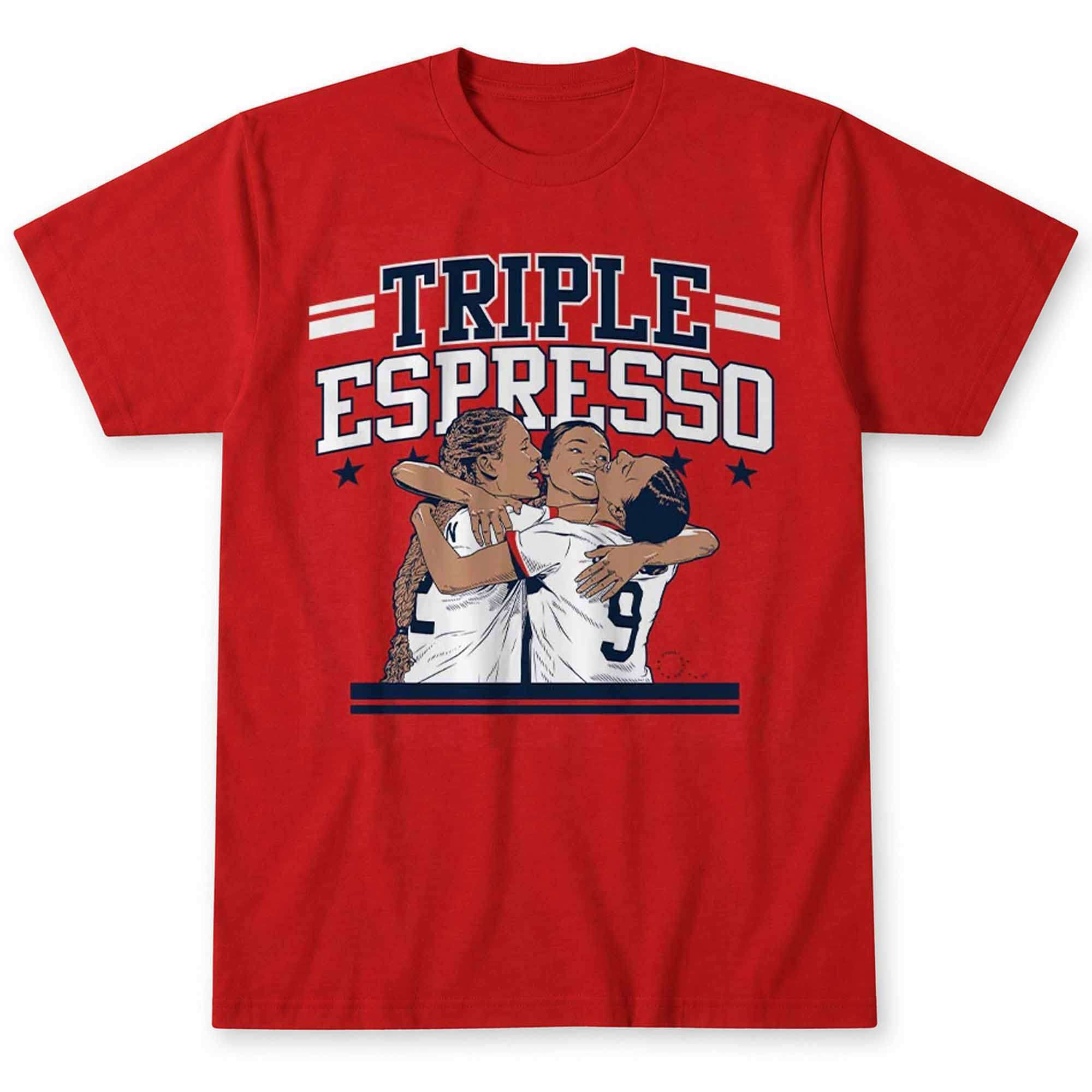 Mallory Swanson Trinity Rodman And Sophia Wilson Triple Espresso Hug Shirt USWNT Merch 1 - Unicasport Mallory Swanson Trinity Rodman And Sophia Wilson Triple Espresso Hug Shirt USWNT Merch