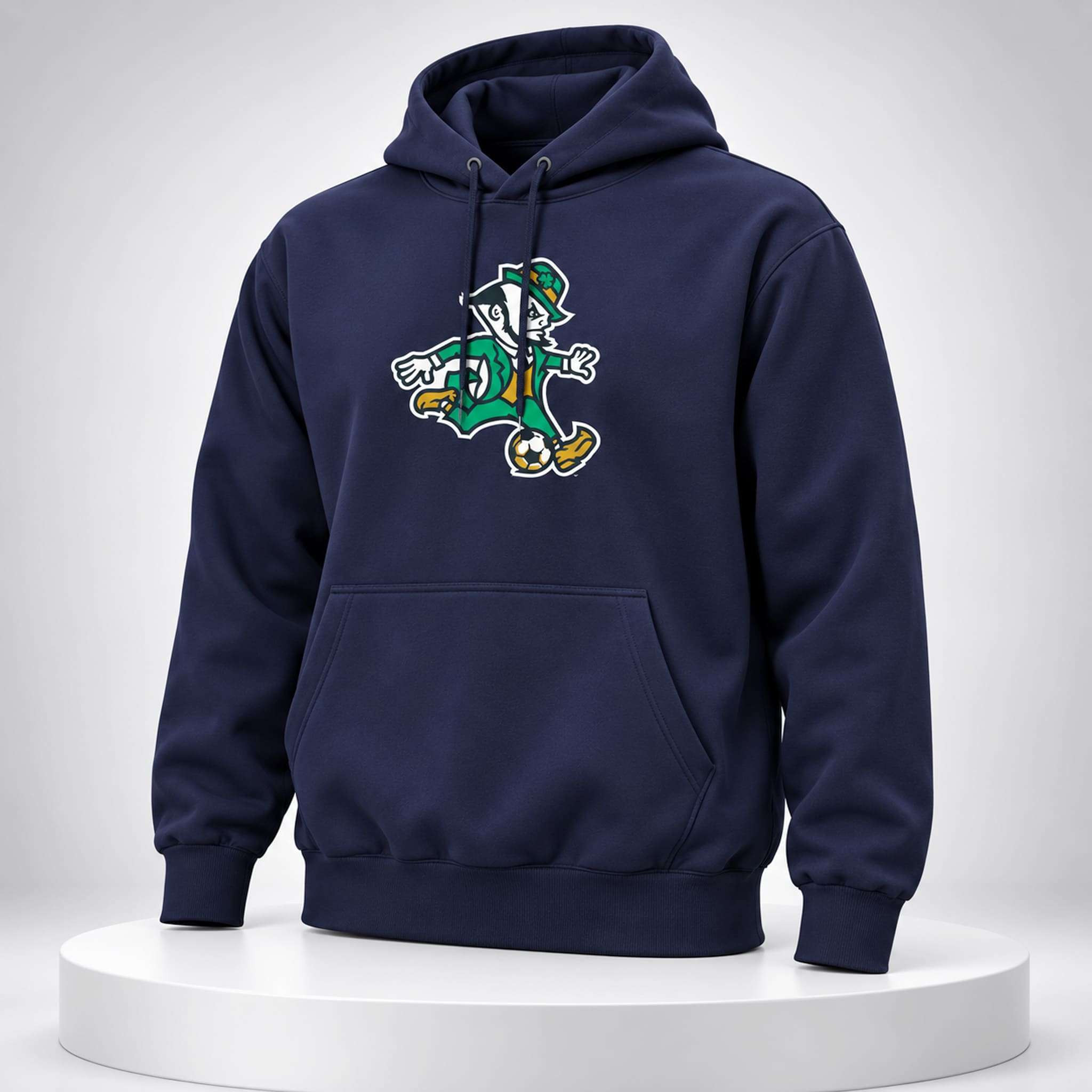 2026 Notre Dame Leprechaun Soccer Hoodie Notre Dame Fighting Irish Merch Gift For Fans