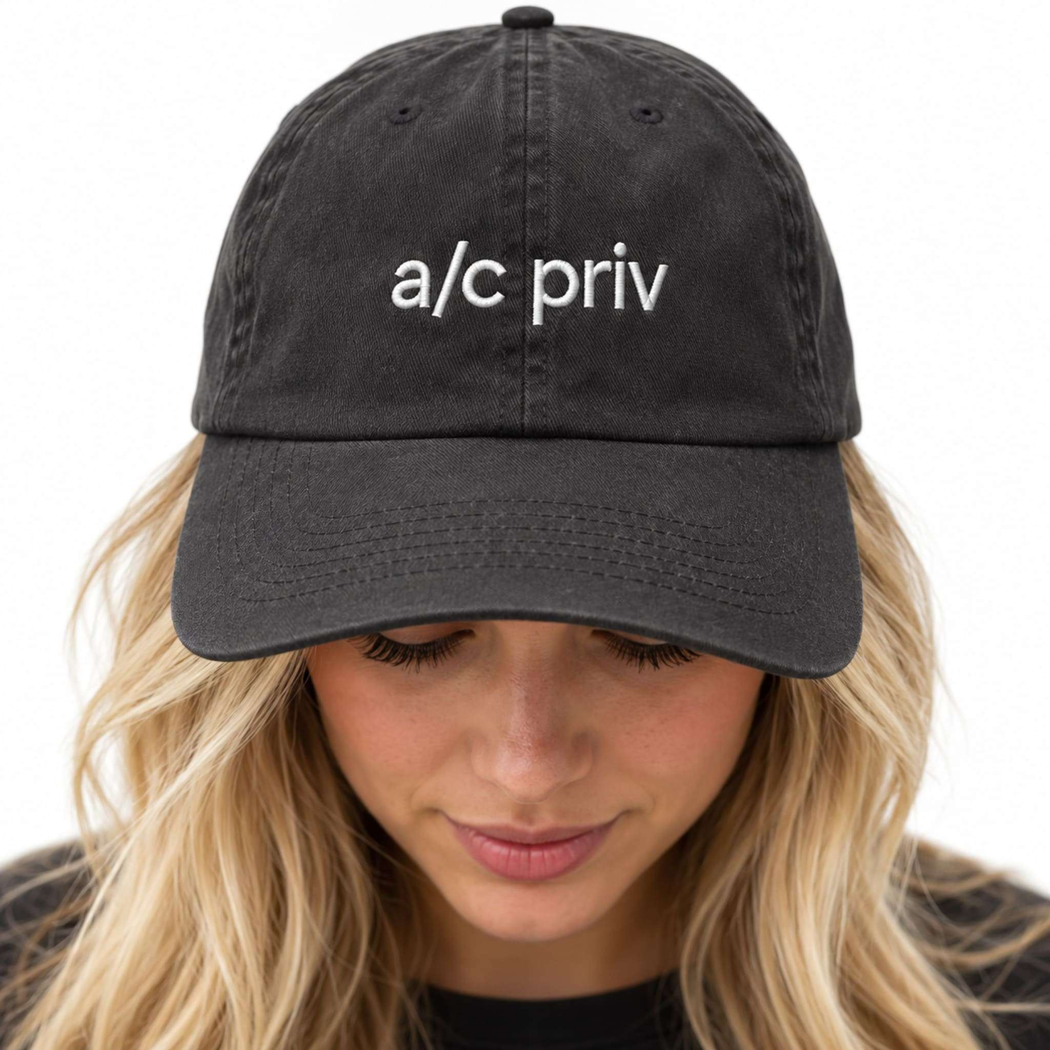 Meta AC Priv Hat Embroidered Attorney Client Privilege Cap Gift For Lawyers