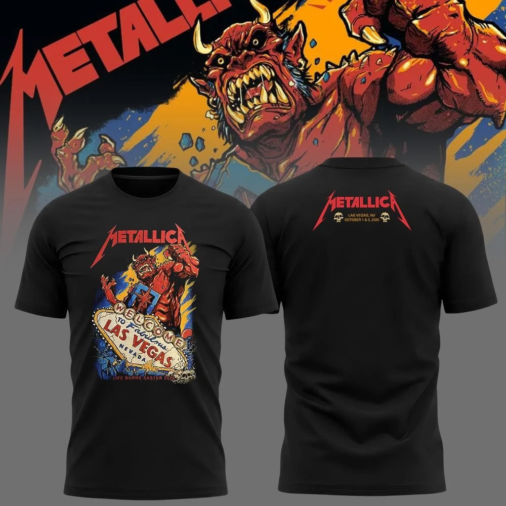 Metallica Merch 2026 Life Burns Faster Sphere Las Vegas Week 1 Poster Shirt Rock Fan Gifts 1 - Unicasport Metallica Merch 2026 Life Burns Faster Sphere Las Vegas Week 1 Poster Shirt Rock Fan Gifts