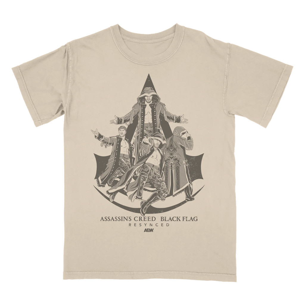 Aew Merch 2026 Will Ospreay Shirt Assassin's Creed Black Flag Resynced x AEW T-Shirt Fan Gear 1 - Unicasport Aew Merch 2026 Will Ospreay Shirt Assassin's Creed Black Flag Resynced x AEW T-Shirt Fan Gear