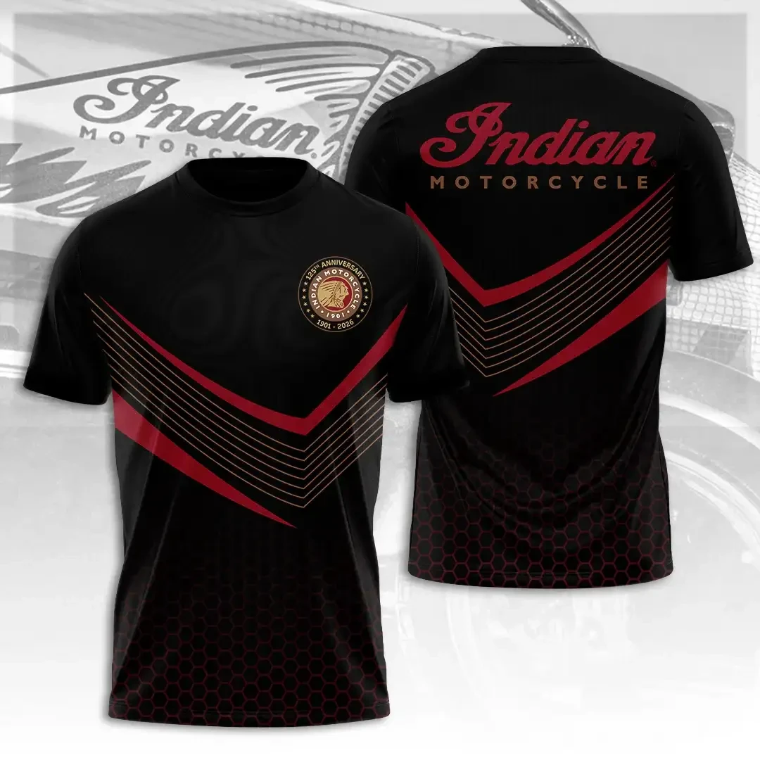 Indian Motorcycle Merch 125th Anniversary T-Shirt 1901 2026 Gifts For Bikers 1 - Unicasport Indian Motorcycle Merch 125th Anniversary T-Shirt 1901 2026 Gifts For Bikers