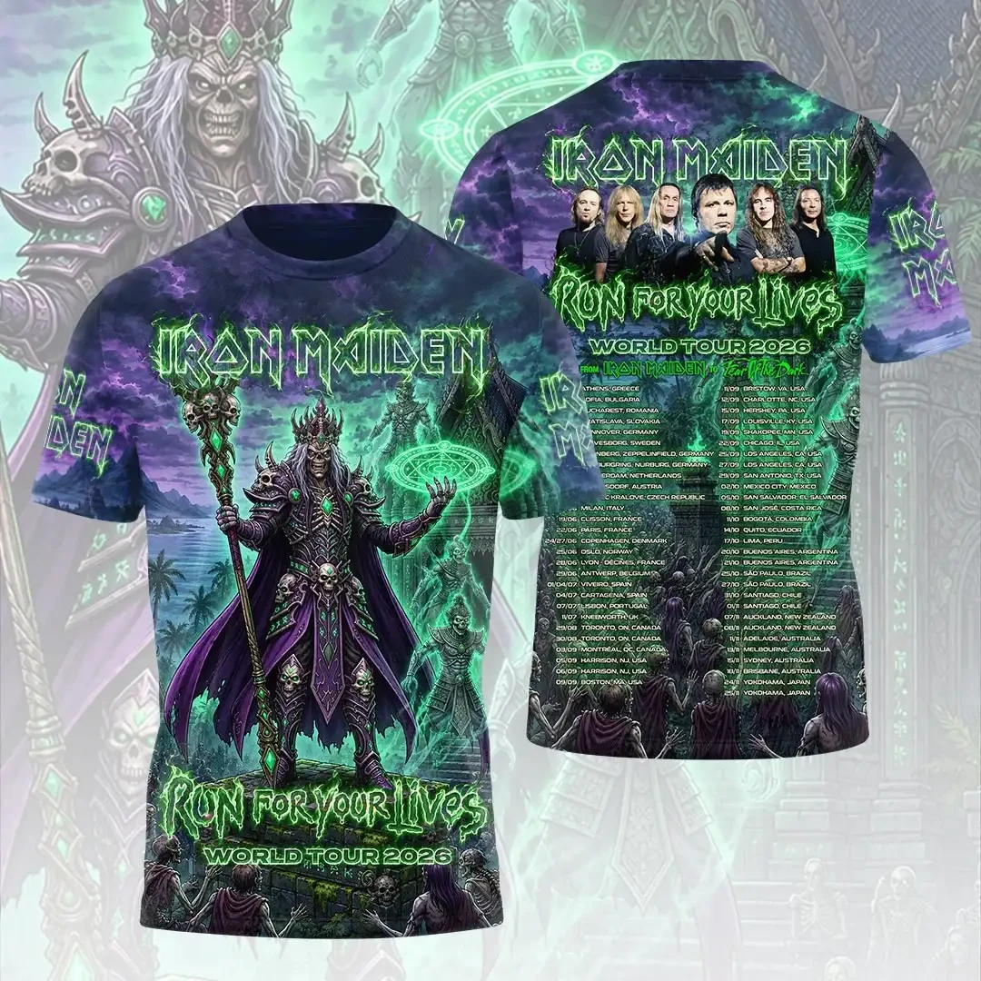 Iron Maiden 2026 Merch Run For Your Lives World Tour T-Shirt Best Gifts For Metalheads 1 - Unicasport Iron Maiden 2026 Merch Run For Your Lives World Tour T-Shirt Best Gifts For Metalheads