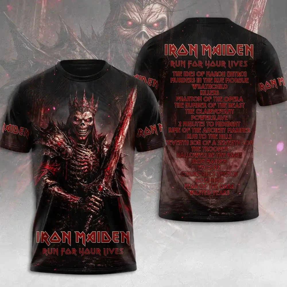 Iron Maiden 2026 Merch Run For Your Lives World Tour T-Shirt Concert Outfit Gift For Fans 1 - Unicasport Iron Maiden 2026 Merch Run For Your Lives World Tour T-Shirt Concert Outfit Gift For Fans