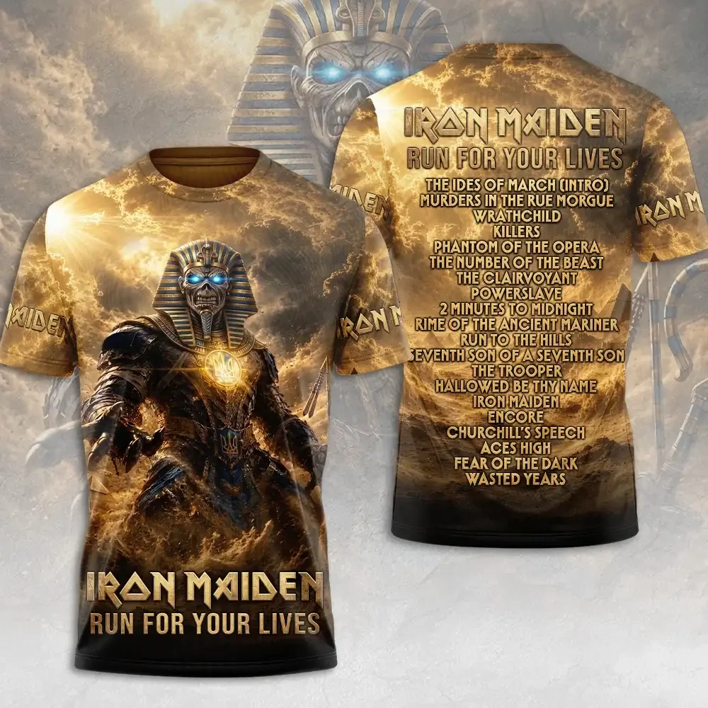 Iron Maiden 2026 Merch Run For Your Lives World Tour T-Shirt Tracklist Shirt Metalhead Gifts 1 - Unicasport Iron Maiden 2026 Merch Run For Your Lives World Tour T-Shirt Tracklist Shirt Metalhead Gifts