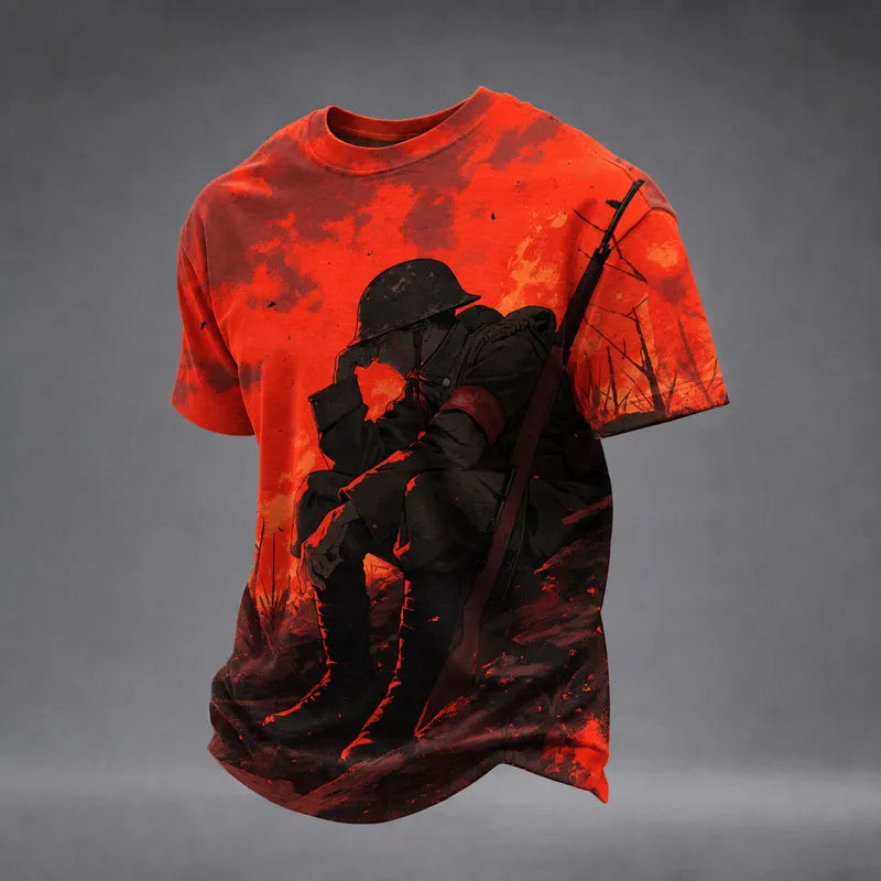 Veteran Battlefield Silhouette T-Shirt Military Appreciation Shirt Gifts For Veterans 1 - Unicasport Veteran Battlefield Silhouette T-Shirt Military Appreciation Shirt Gifts For Veterans
