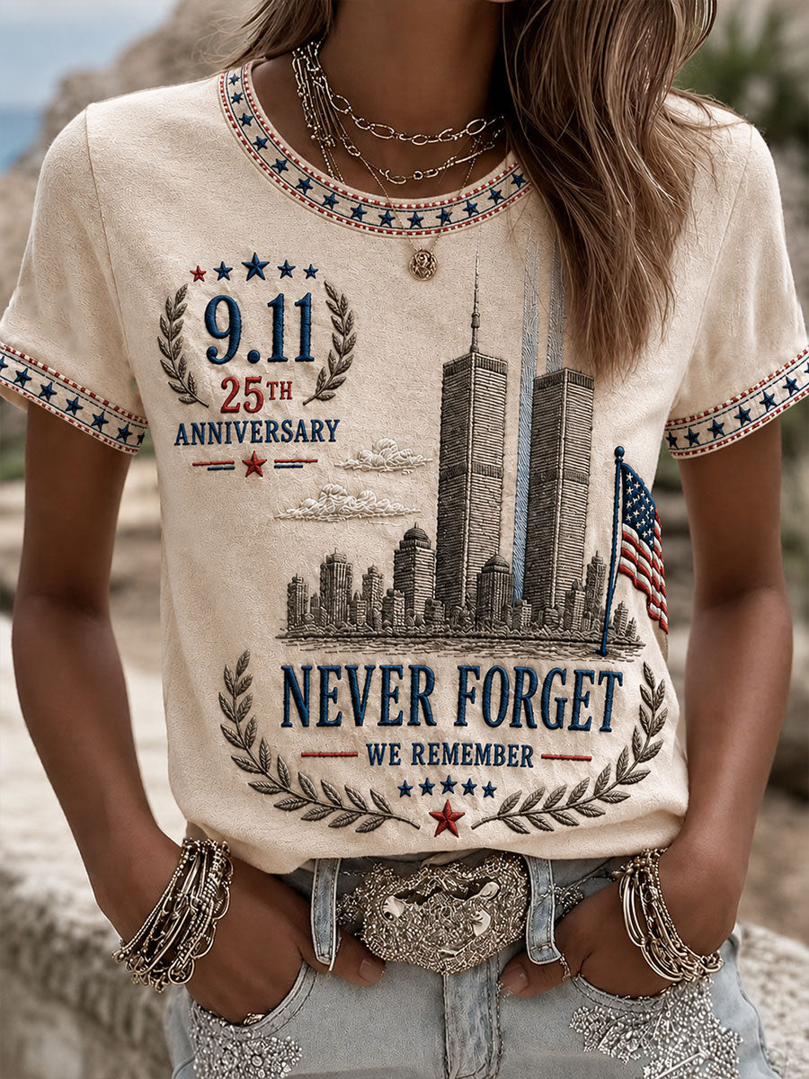 Never Forget We Remember T-Shirt 911 25Th Anniversary Shirt Firefighter Tribute Gift 1 - Unicasport Never Forget We Remember T-Shirt 911 25Th Anniversary Shirt Firefighter Tribute Gift