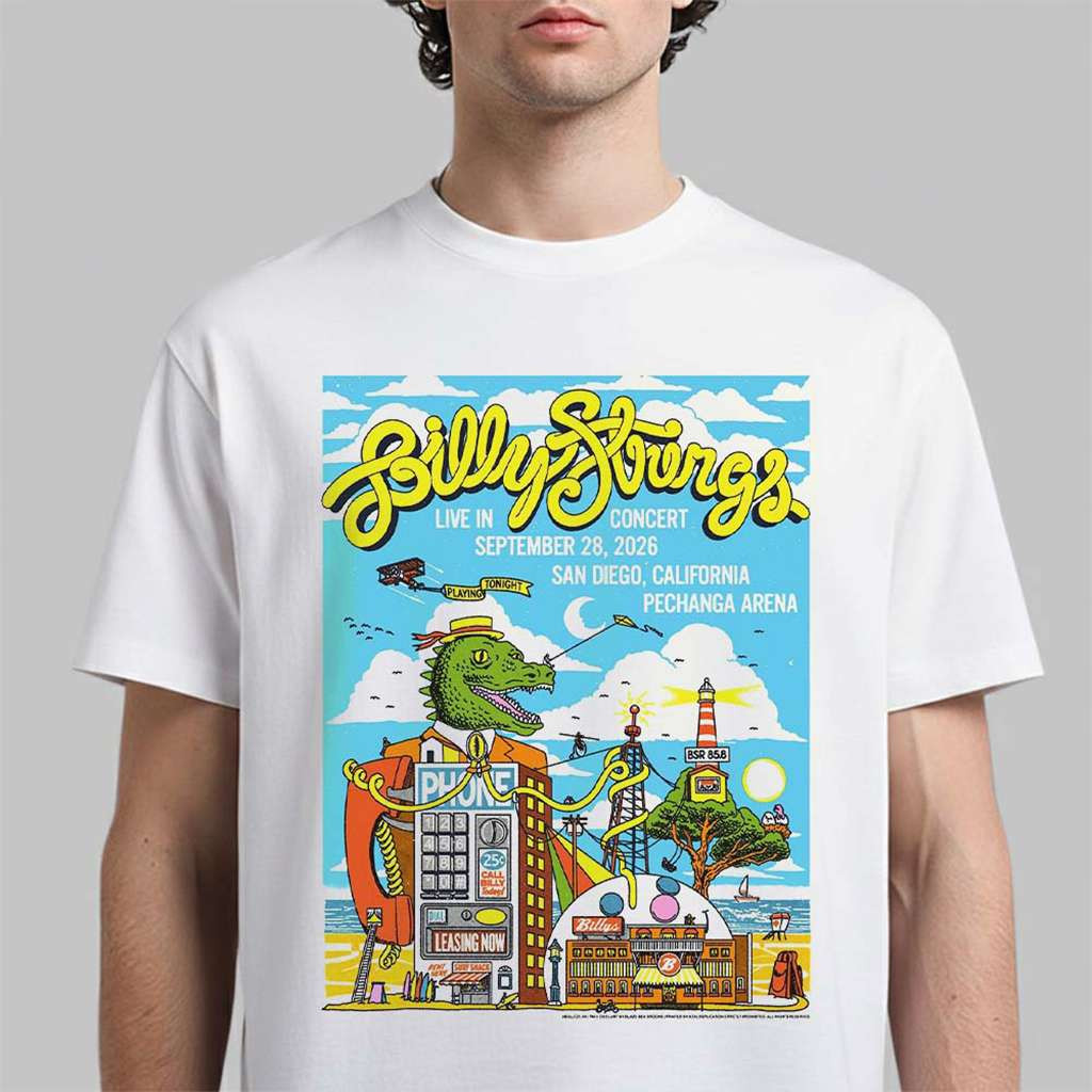 Billy Strings San Diego CA 2026 Event Poster T-Shirt Billy Strings Concert Merch Fan Gifts 1 - Unicasport Billy Strings San Diego CA 2026 Event Poster T-Shirt Billy Strings Concert Merch Fan Gifts