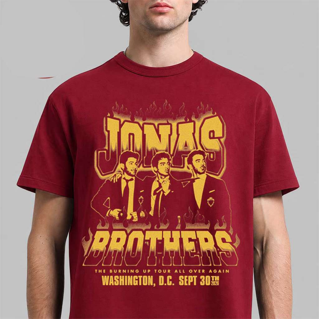 Jonas Brothers Washington DC The Burning Up Tour T-Shirt 2026 Jonas Brothers Merch Fan Gifts 1 - Unicasport Jonas Brothers Washington DC The Burning Up Tour T-Shirt 2026 Jonas Brothers Merch Fan Gifts