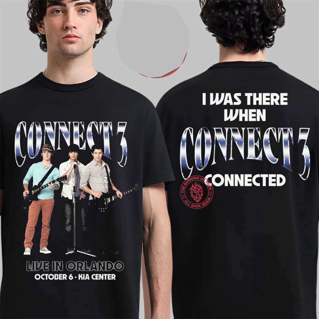 Jonas Brothers Orlando Florida City T-Shirt 2026 Connect 3 Shirt Jonas Brothers Tour Merch