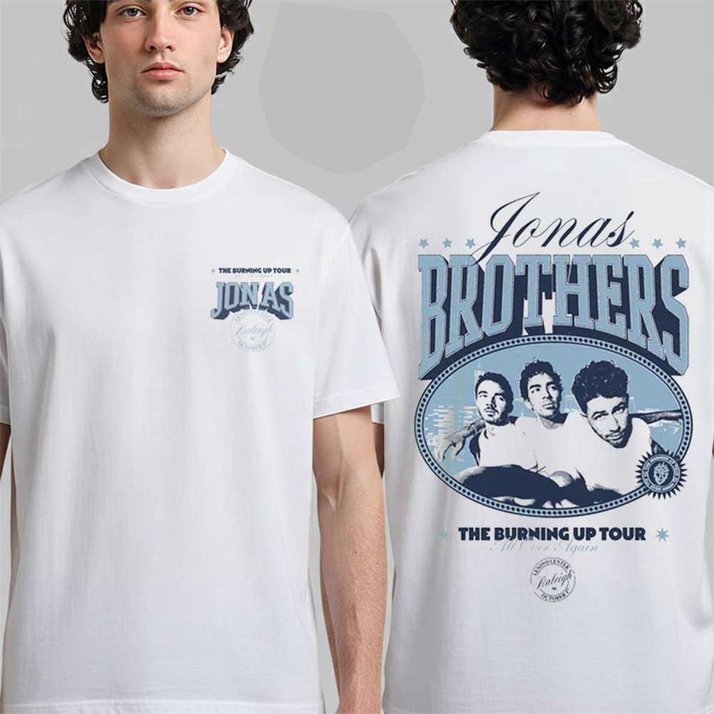 Jonas Brothers Merch Raleigh NC Event Tee 2026 Lenovo Center October 1 2026 White T-Shirt 1 - Unicasport Jonas Brothers Merch Raleigh NC Event Tee 2026 Lenovo Center October 1 2026 White T-Shirt
