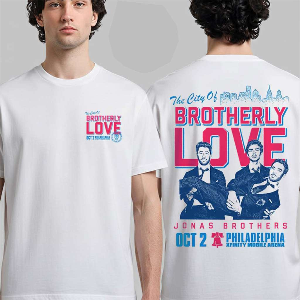 Jonas Brothers Philadelphia PA 2026 Event Tee The City Of Brotherly Love T-Shirt Fan Merch 1 - Unicasport Jonas Brothers Philadelphia PA 2026 Event Tee The City Of Brotherly Love T-Shirt Fan Merch