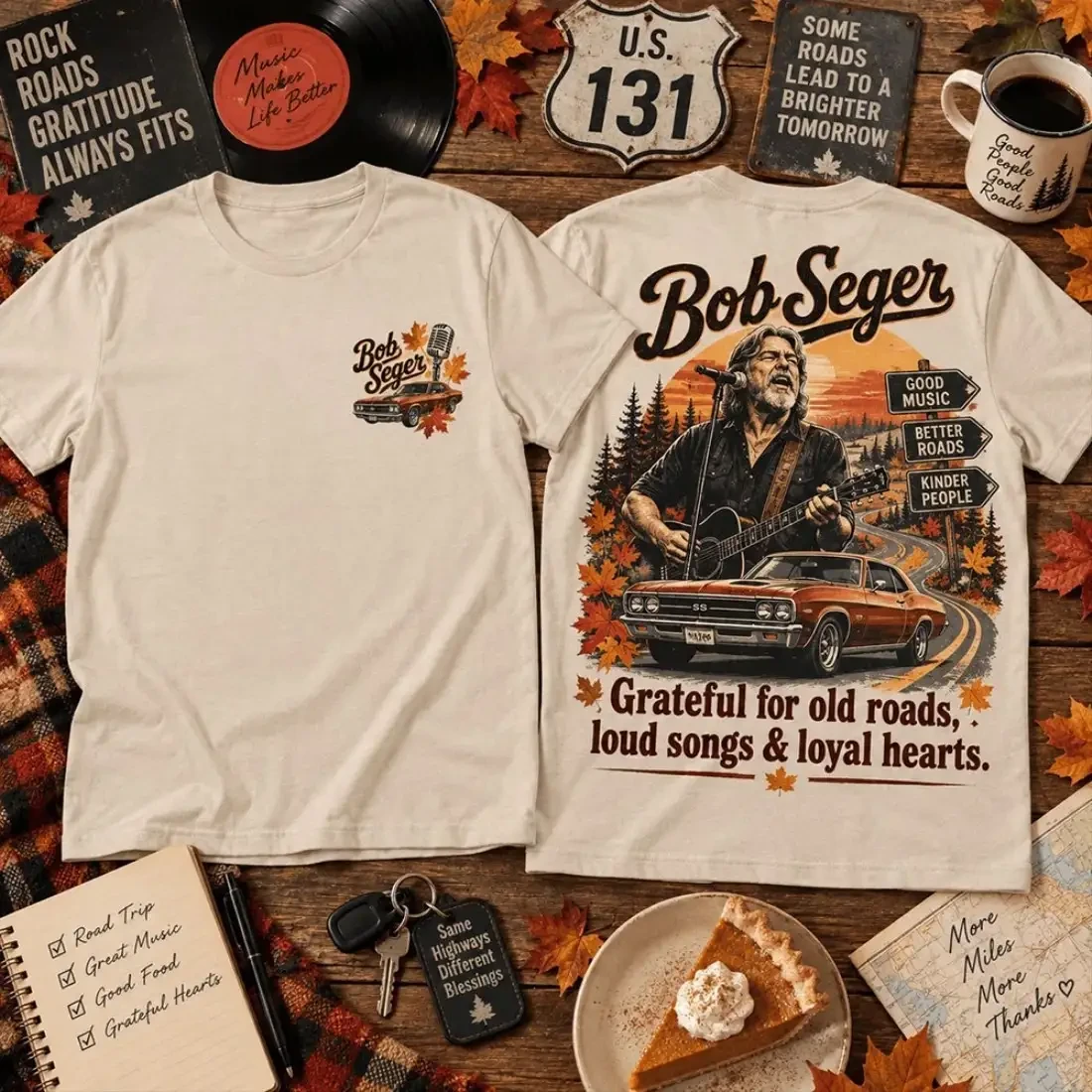 Bob Seger Merch Grateful For Old Roads Loud Songs And Loyal Hearts T-Shirt Gift For Music Fans 1 - Unicasport Bob Seger Merch Grateful For Old Roads Loud Songs And Loyal Hearts T-Shirt Gift For Music Fans