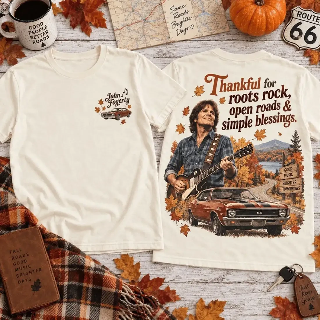 John Fogerty Merch Thankful For Roots Rock Open Roads And Simple Blessings T-Shirt Fan Gear 1 - Unicasport John Fogerty Merch Thankful For Roots Rock Open Roads And Simple Blessings T-Shirt Fan Gear