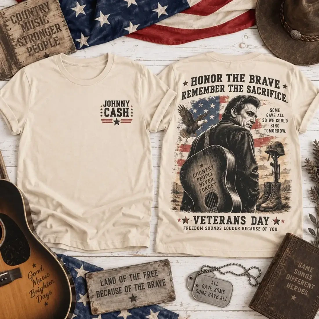 Johnny Cash Remember The Brave Veterans Day T-Shirt Johnny Cash Merch Gifts For Military 1 - Unicasport Johnny Cash Remember The Brave Veterans Day T-Shirt Johnny Cash Merch Gifts For Military
