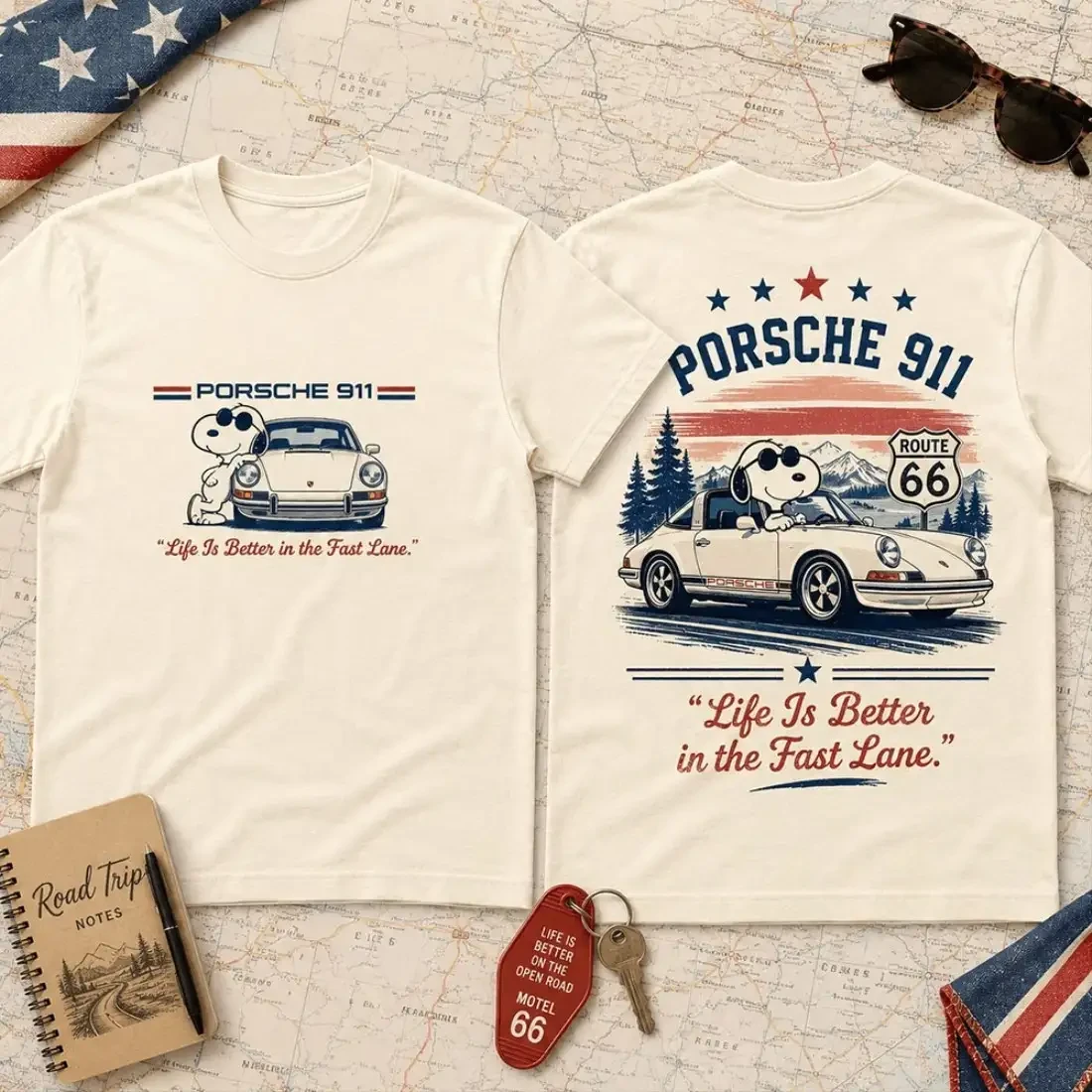 Pors 911 Snoopy Fast Lane European Sports Car Shirt Racing Auto Apparel Gifts For Car Enthusiasts 1 - Unicasport Pors 911 Snoopy Fast Lane European Sports Car Shirt Racing Auto Apparel Gifts For Car Enthusiasts