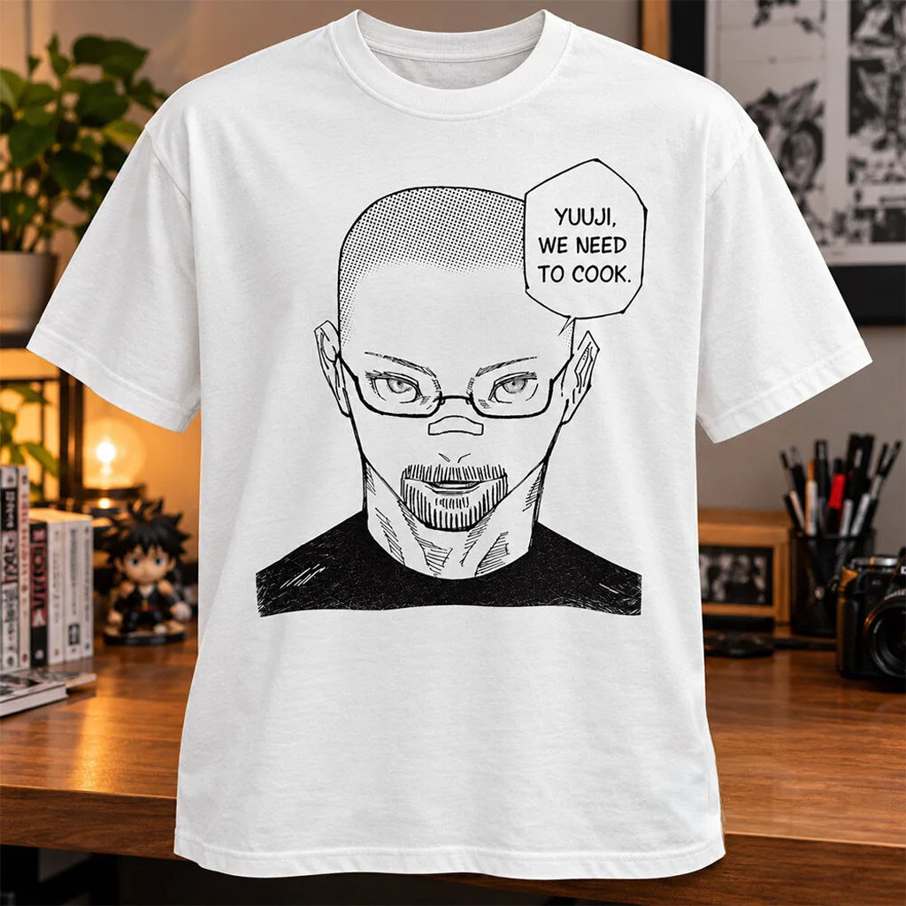 Satoru Gojo Walter White Yuuji We Need To Cook Shirt Gift Ideas For Brothers 1 - Unicasport Satoru Gojo Walter White Yuuji We Need To Cook Shirt Gift Ideas For Brothers