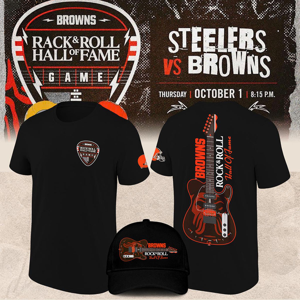Cleveland Browns Merch 2026 Rock And Roll Hall Of Fame T-Shirt Presents For Football Fans 1 - Unicasport Cleveland Browns Merch 2026 Rock And Roll Hall Of Fame T-Shirt Presents For Football Fans