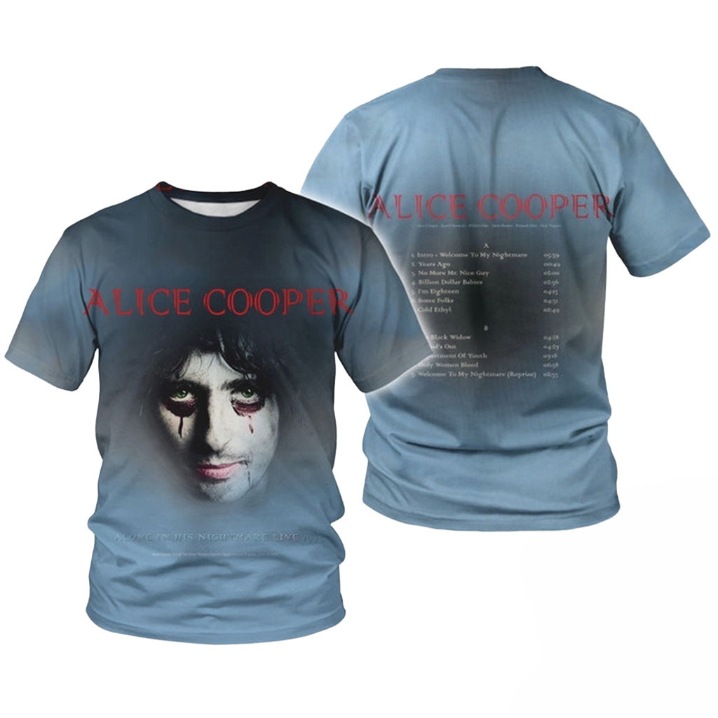 Alice Cooper Alone in His Nightmare T-Shirt Alice Cooper Merch Gift For Music Lovers 1 - Unicasport Alice Cooper Alone in His Nightmare T-Shirt Alice Cooper Merch Gift For Music Lovers