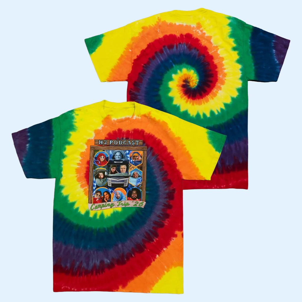 H3 Merch Teddy Fresh 2026 We Survived The H3 Camping Trip Tie Dye T-Shirt Podcast Fan Gifts 1 - Unicasport H3 Merch Teddy Fresh 2026 We Survived The H3 Camping Trip Tie Dye T-Shirt Podcast Fan Gifts