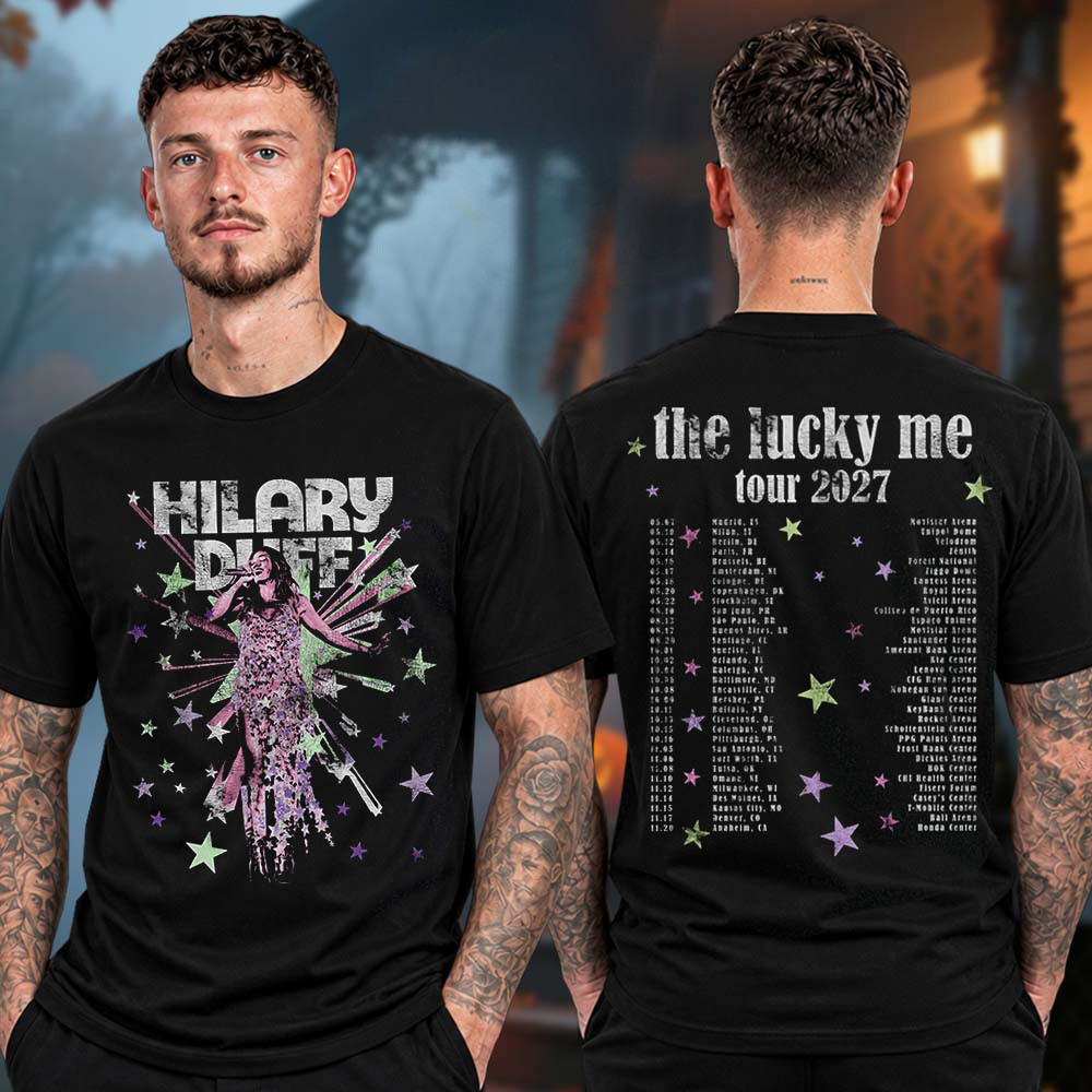 Hilary Duff Merch The Lucky Me Tour Shirt Hilary Duff Concert Outfits Gifts For Fans 1 - Unicasport Hilary Duff Merch The Lucky Me Tour Shirt Hilary Duff Concert Outfits Gifts For Fans