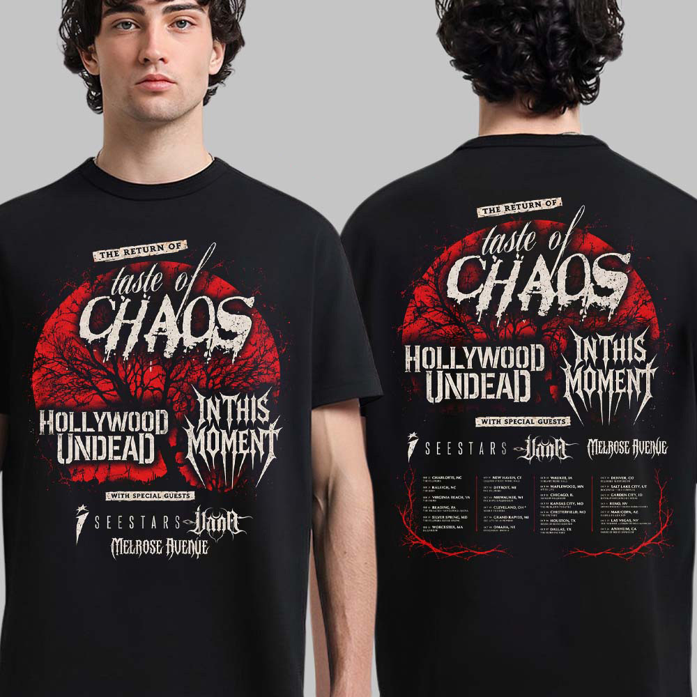 Hollywood Undead X In This Moment Merch Taste Of Chaos The Return Tour Shirt Concert Outfits 1 - Unicasport Hollywood Undead X In This Moment Merch Taste Of Chaos The Return Tour Shirt Concert Outfits
