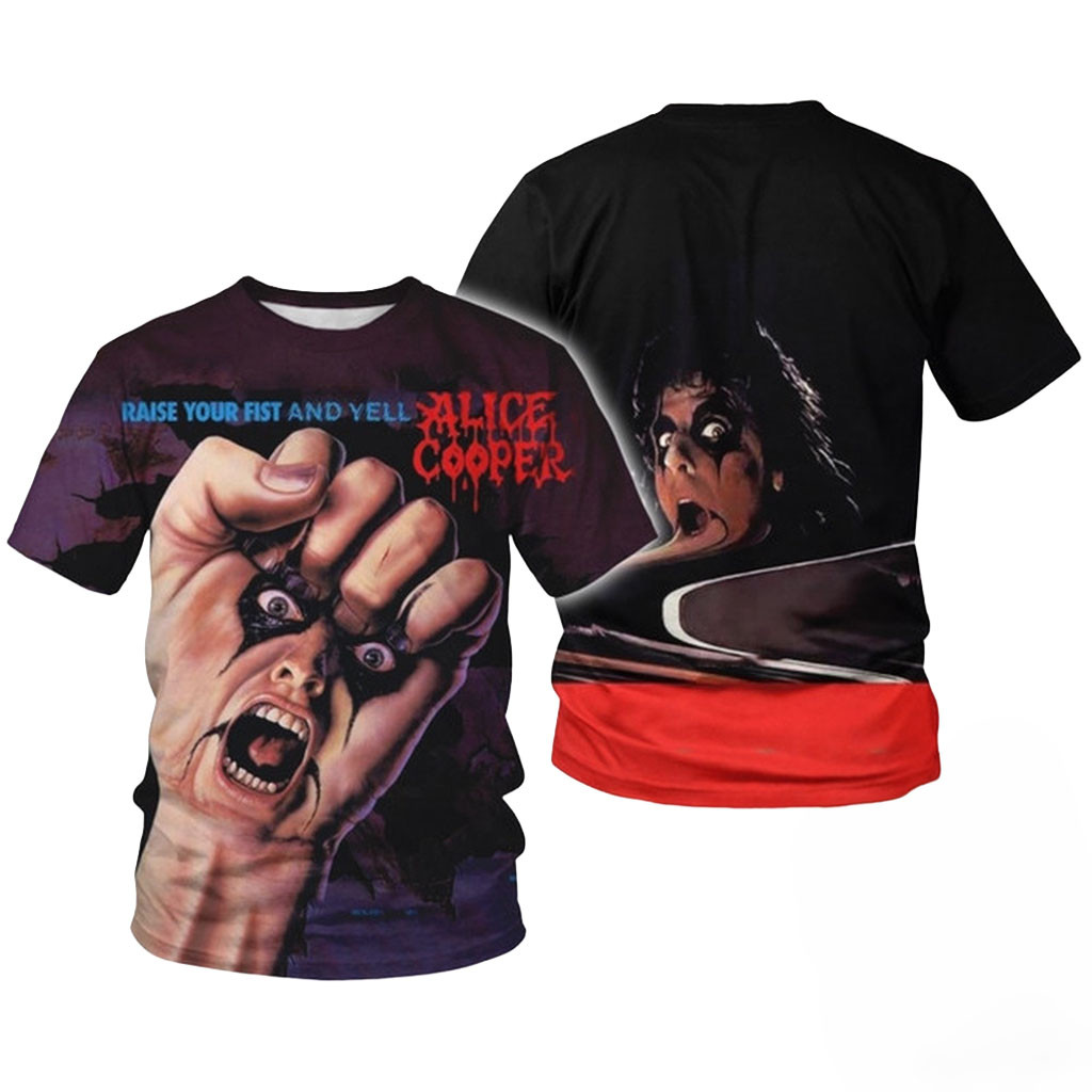 Alice Cooper Merch 2026 Raise Your Fist And Yell T-Shirt Cool Gift For Music Lover 1 - Unicasport Alice Cooper Merch 2026 Raise Your Fist And Yell T-Shirt Cool Gift For Music Lover