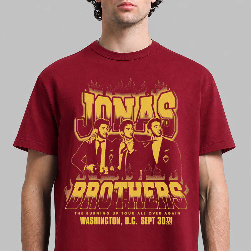 Jonas Brothers Merch The Burning Up Tour Washington DC Shirt Music Concert Clothes 1 - Unicasport Jonas Brothers Merch The Burning Up Tour Washington DC Shirt Music Concert Clothes