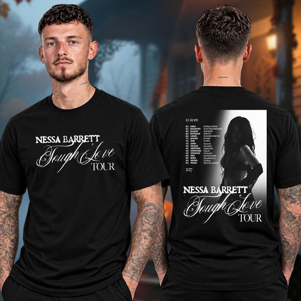 Nessa Barrett Merch The Tough Love Tour Poster Graphic Shirt Nessa Barrett Concert Apparel 1 - Unicasport Nessa Barrett Merch The Tough Love Tour Poster Graphic Shirt Nessa Barrett Concert Apparel