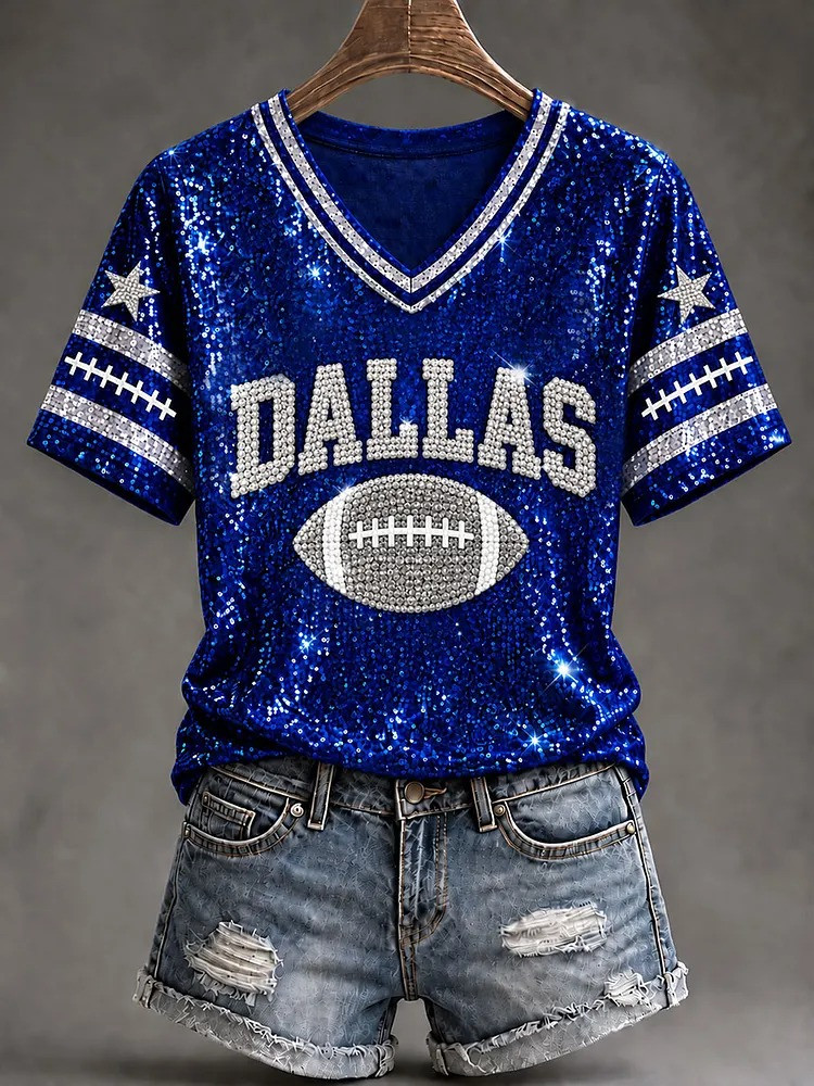 Dallas Cowboys Merch Dallas Football V-Neck Shirt Best Gift For Football Lover 1 - Unicasport Dallas Cowboys Merch Dallas Football V-Neck Shirt Best Gift For Football Lover