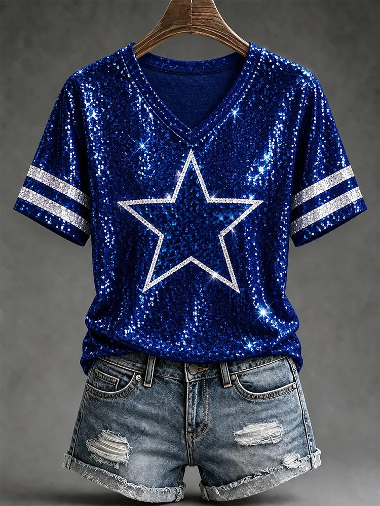 Dallas Cowboys Merch Dallas Football V-Neck Shirt Game Day Gift For Fans 1 - Unicasport Dallas Cowboys Merch Dallas Football V-Neck Shirt Game Day Gift For Fans